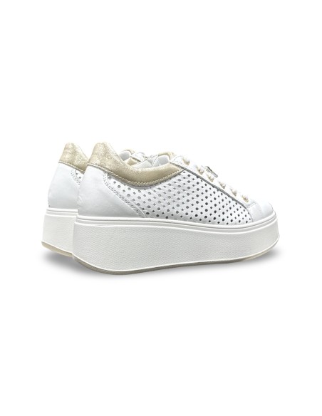 Igi&Co 1146911 sneakers donna in nappa soft bianco/platino