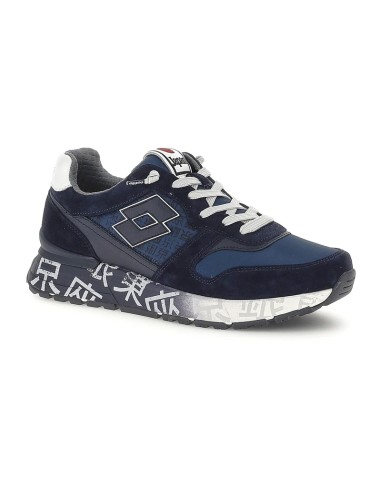 Lotto Tokyo Ginza Shaded 223627 78M sneakers uomo in camoscio/tessuto blu