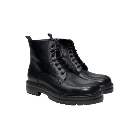 Exton 588 stivaletti uomo in pelle di vitello nero