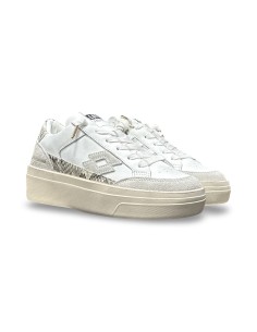 Lotto Leggenda Back Python W 223678 DM0 sneakers donna in pelle/pitone bianco 2