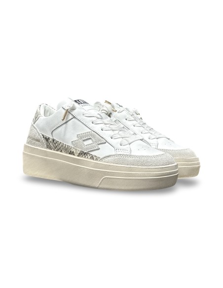 Lotto Leggenda Back Python W 223678 DM0 sneakers donna in pelle/pitone bianco