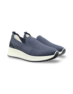 Enval Soft 1274811 slip on donna in tessuto blu