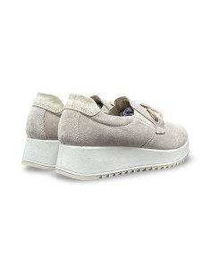 Enval Soft 1274933 slip on donna in camoscio beige 2