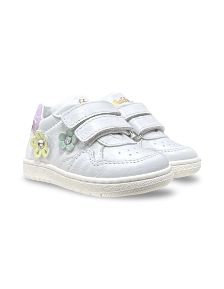 Balducci CITA7292B sneakers bambina in pelle bianco/rosa
