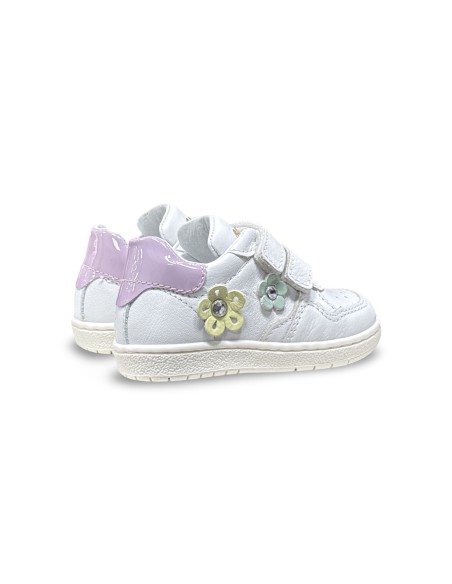 Balducci CITA7292B sneakers bambina in pelle bianco/rosa