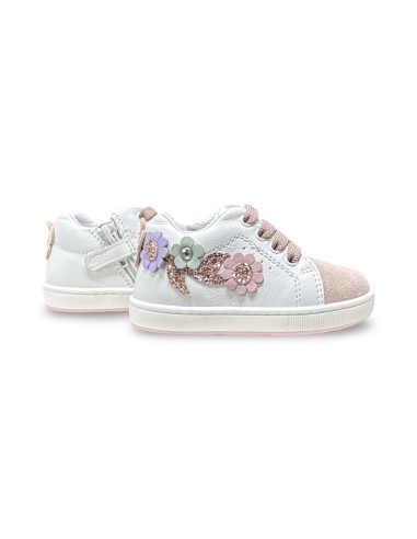 Balducci Soft CITA7203R scarpe bambina in pelle bianco/rosa