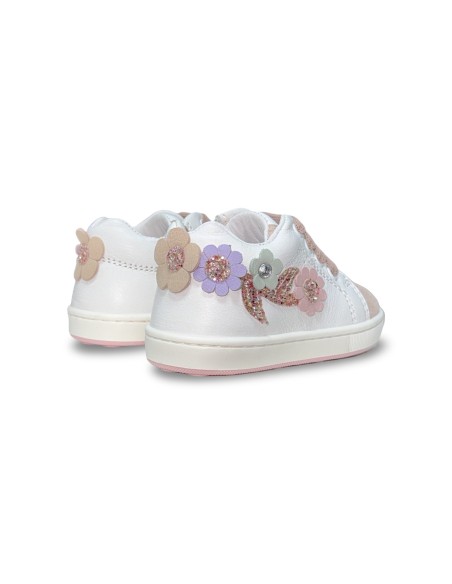 Balducci Soft CITA7203R sneakers bambina in pelle bianco/rosa