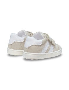 Balducci Soft CITA7213A sneakers bambino in pelle/camoscio beige/bianco 2