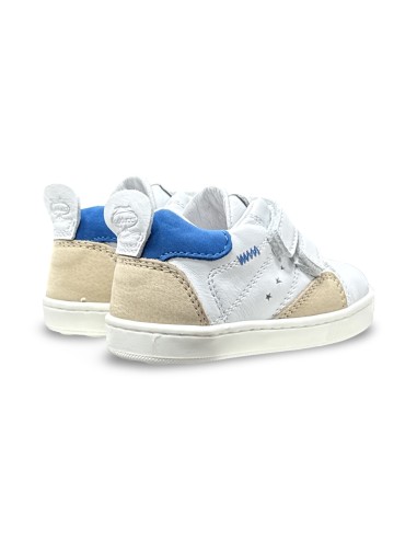 Balducci Soft CITA7209B sneakers bambino in pelle/nabuk bianco/beige