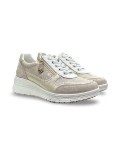 Enval Soft 1258122 sneakers donna in pelle/camoscio/tessuto visone