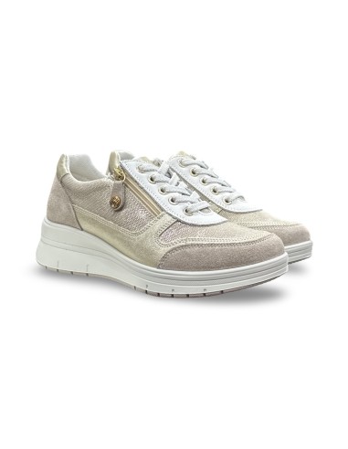 Enval Soft 1258122 sneakers donna in pelle/camoscio/tessuto visone