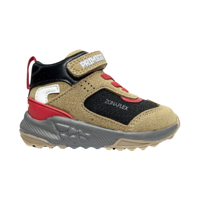 Primigi 2947611 sneakers bambino in camoscio senape/nero