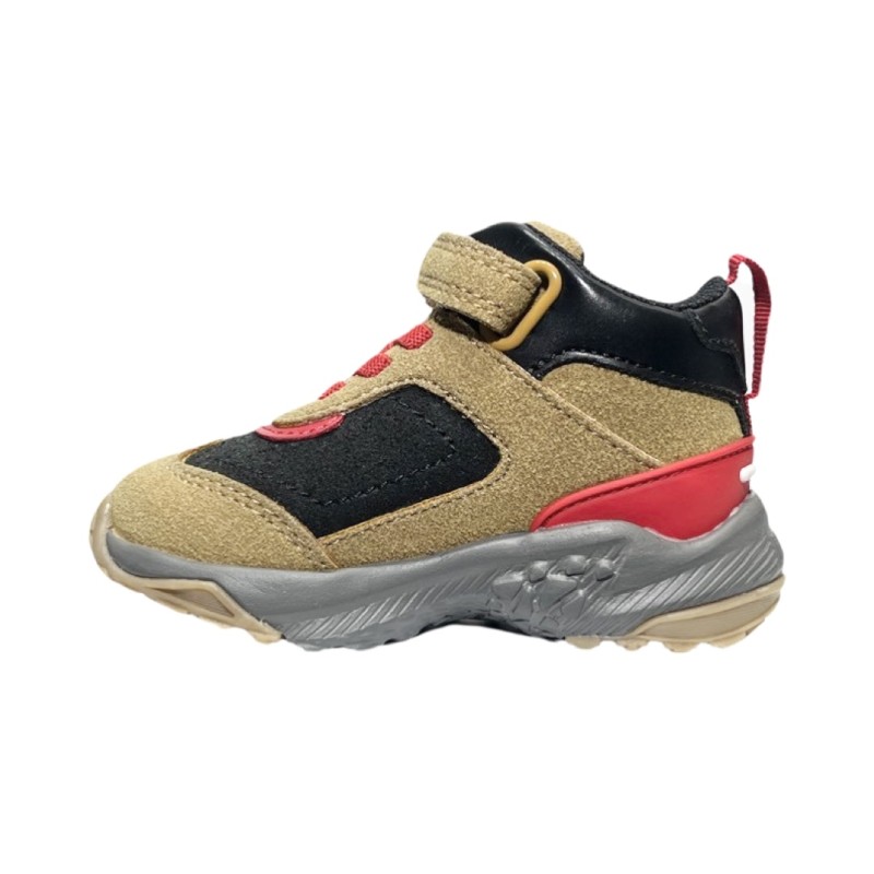 Primigi 2947611 sneakers bambino in camoscio senape/nero