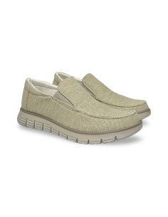 Enval Soft 7720722 slip on uomo tessuto cotone color sabbia