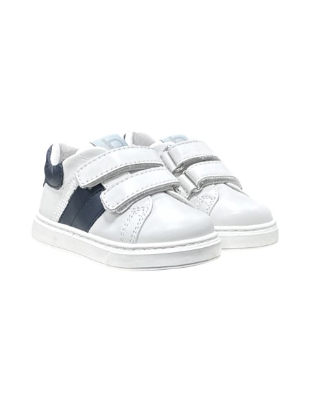 Balducci CITA7234 sneakers bambino in pelle bianco/blu