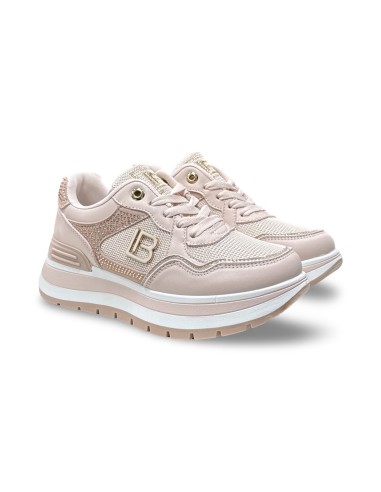 Laura Biagiotti 9628 sneakers donna in pelle/tessuto rosa