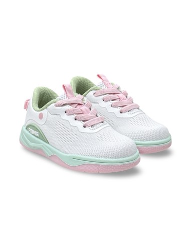 Primigi 1448711 sneakers bambina in tessuto bianco/verde/rosa