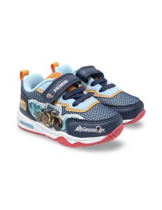 Primigi 1488000 sneakers con luci bambino in pelle blu/avio