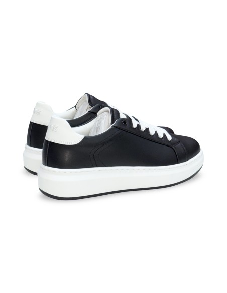Keys K-12021 sneakers uomo in pelle nero/bianco