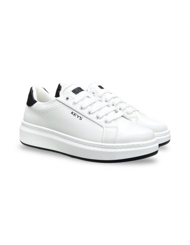 Keys K-12021 sneakers uomo in pelle bianco/nero