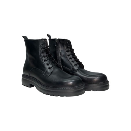 Exton 588 stivaletti uomo in pelle di vitello nero