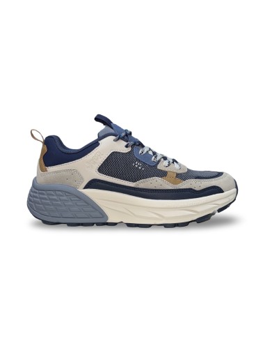Jeep Groove Washed Mesh JM61004A sneakers uomo in camoscio/rete navy