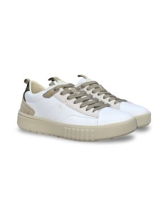 Jeep Rocks JM52091A sneakers uomo pelle/camoscio bianco/beige