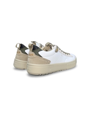 Jeep Rocks JM52091A sneakers uomo pelle/camoscio bianco/beige