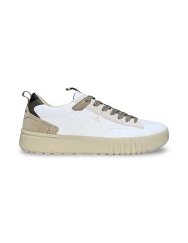 Jeep Rocks JM52091A sneakers uomo pelle/camoscio bianco/beige