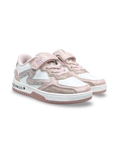Primigi 1460100 sneakers bambina in pelle/laminato bianco/rosa cipria