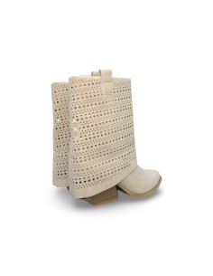 Queen Helena X34-64 stivaletti donna in camoscio beige 2