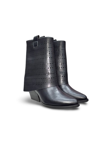 Queen Helena X34-64 stivaletti donna in pelle nero