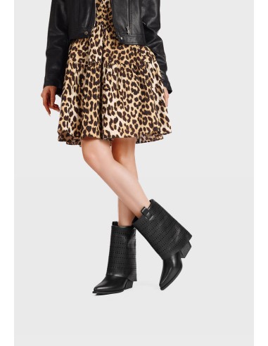 Queen Helena X34-64 stivaletti donna in pelle nero