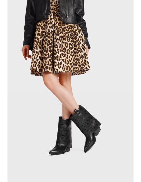 Queen Helena X34-64 stivaletti donna in pelle nero