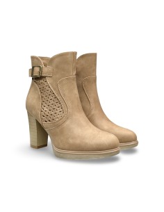 Queen Helena X34-79 stivaletti donna in nabuk color cuoio