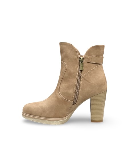 Queen Helena X34-79 stivaletti donna in nabuk color cuoio