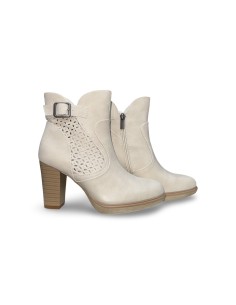 Queen Helena X34-79 stivaletti donna in nabuk beige panna 2
