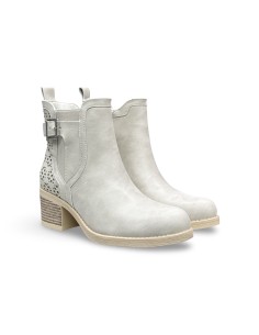 Queen Helena X34-71 stivaletti donna in pelle panna beige