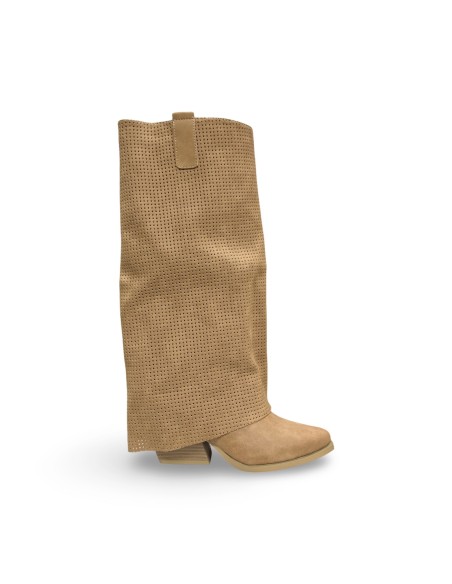 Queen Helena X34-65 stivali donna in pelle color cuoio