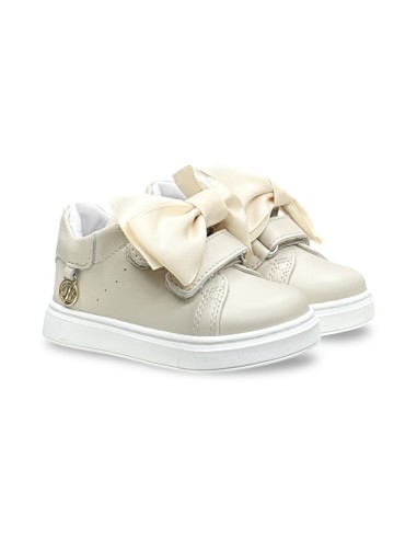 Balducci CITA7237 scarpe eleganti bambina in pelle/raso beige