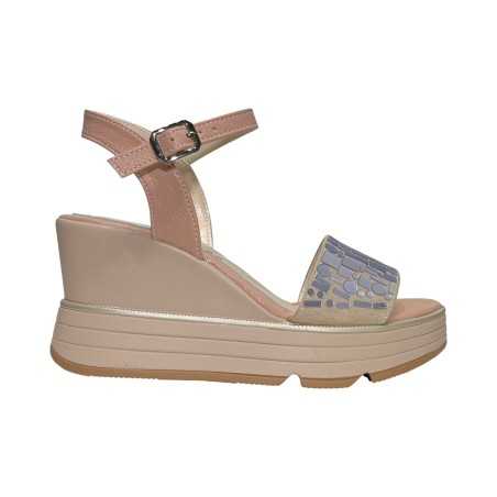 Keys K-9652 sandali donna in pelle color nude