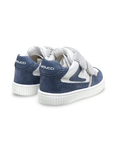 Balducci MSPORT4881 sneakers bambino in pelle/camoscio jeans/grigio
