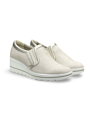 Enval Soft 1261722 slip on donna in nappa microforata color sabbia