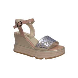 Keys K-9652 sandali donna in pelle color nude 2