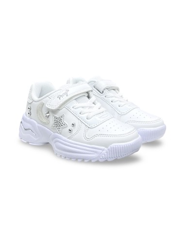 Primigi 1467000 sneakers bambina in nappa bianco