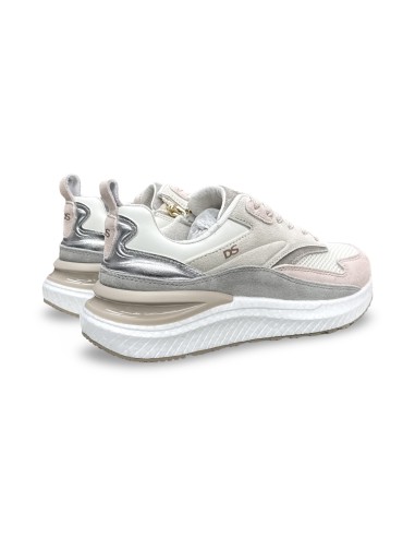 Donna Serena 9M6093DM sneakers donna in pelle/rete bianco/nude/grigio