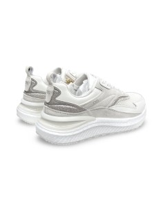 Donna Serena 9M6093DM sneakers donna in pelle/rete bianco/beige/grigio 2