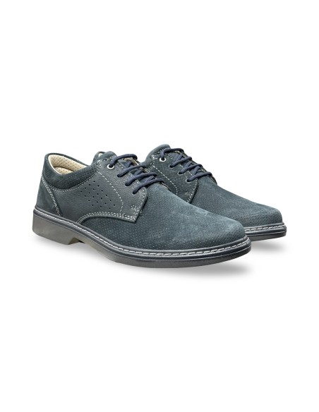 Enval Soft 1214511 scarpe uomo in pelle nabuk blu