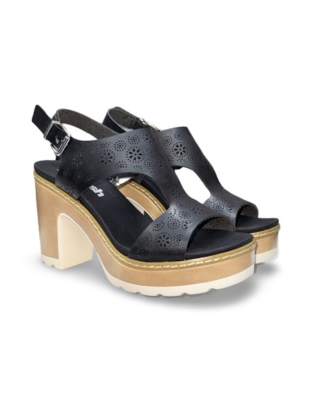 Refresh 175166 sandali donna in pelle nero