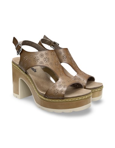 Refresh 175166 sandali donna in pelle taupe
